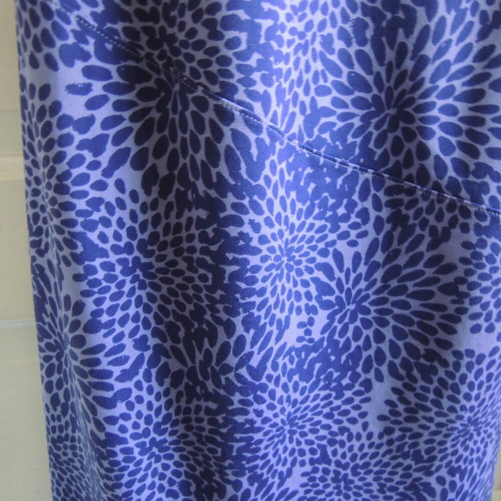 Athleta Purple Floral Faux Wrap Ruched Athletic Dress M - Picture 5 of 9
